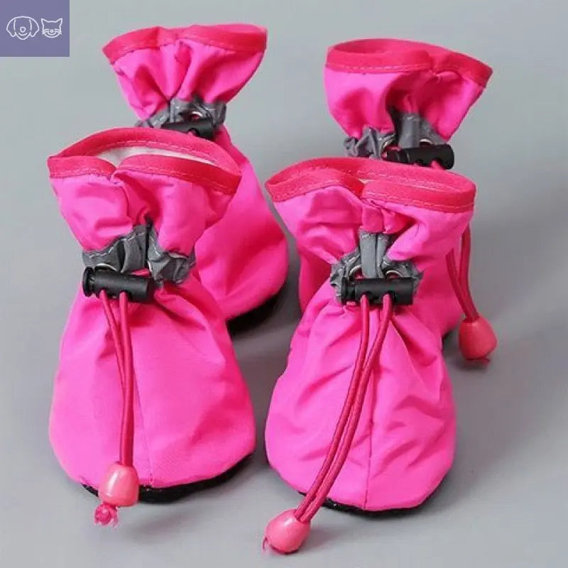 4pcs/set Waterproof Pet Dog Shoes